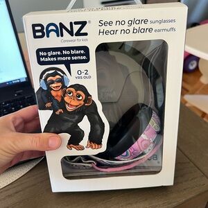 Banz Kids Earmuffs & sunglass set